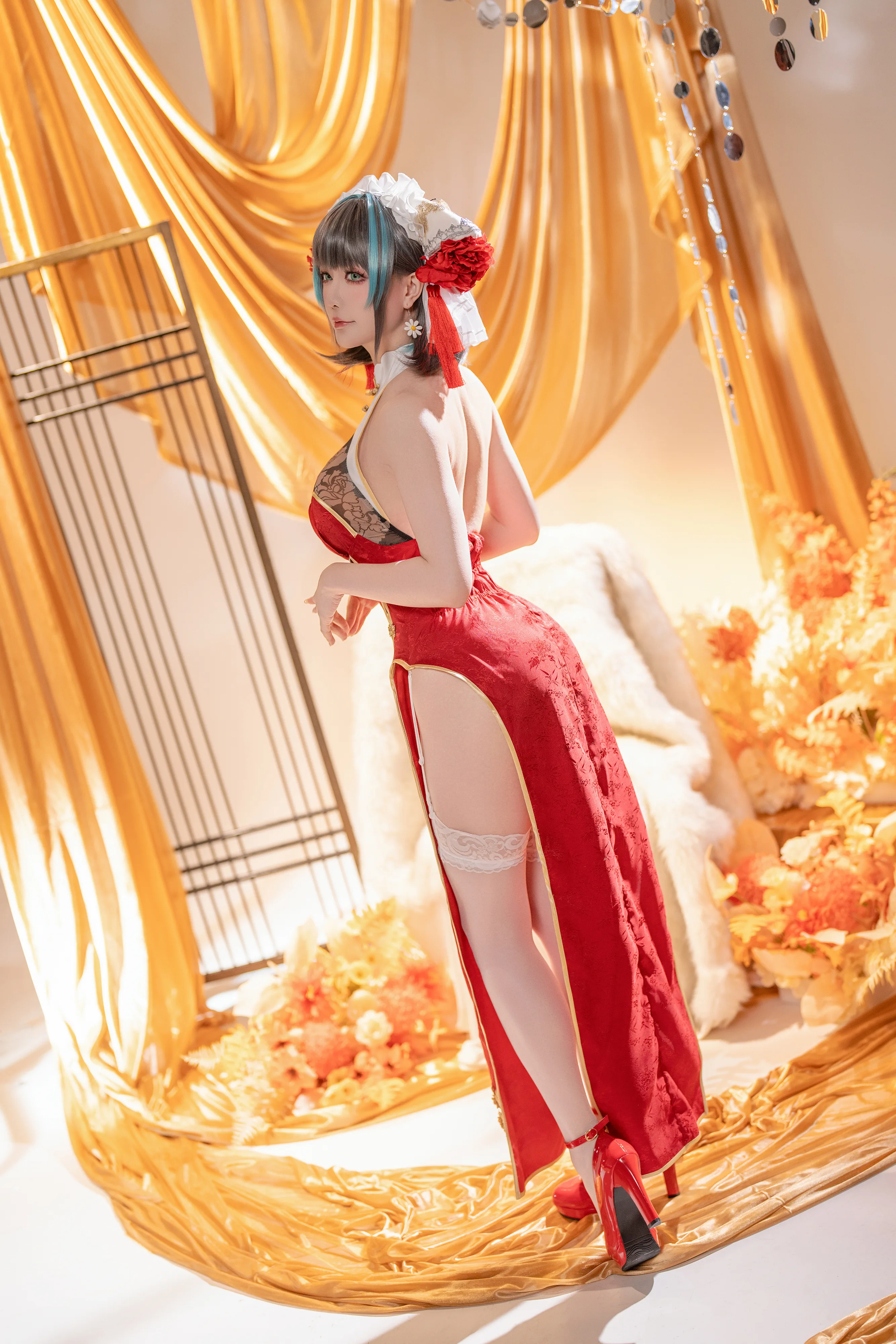 Hoshilily  cosplay Cheshire – Azur Lane