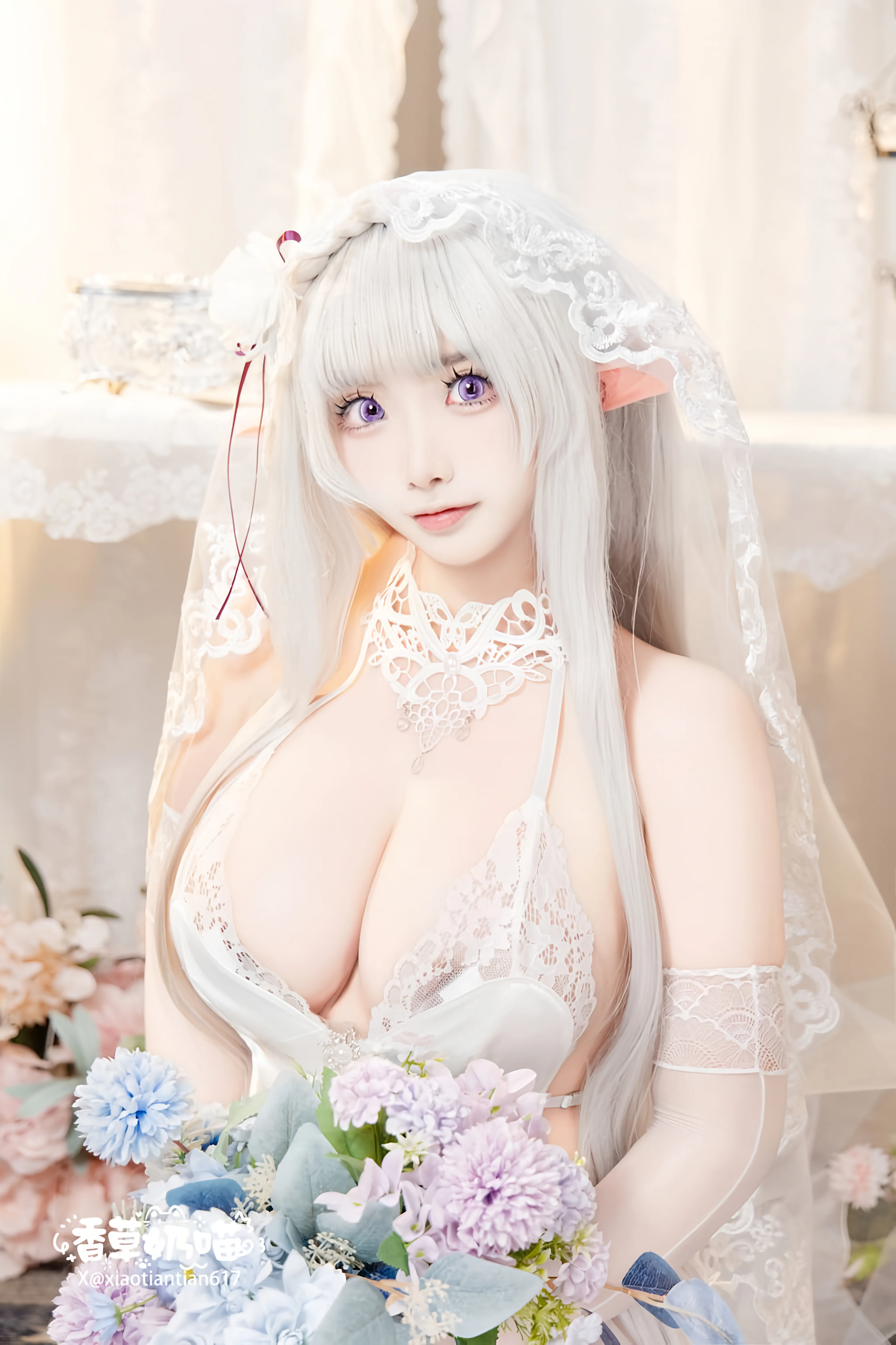 筱田甜  cosplay Emilia – ReZero