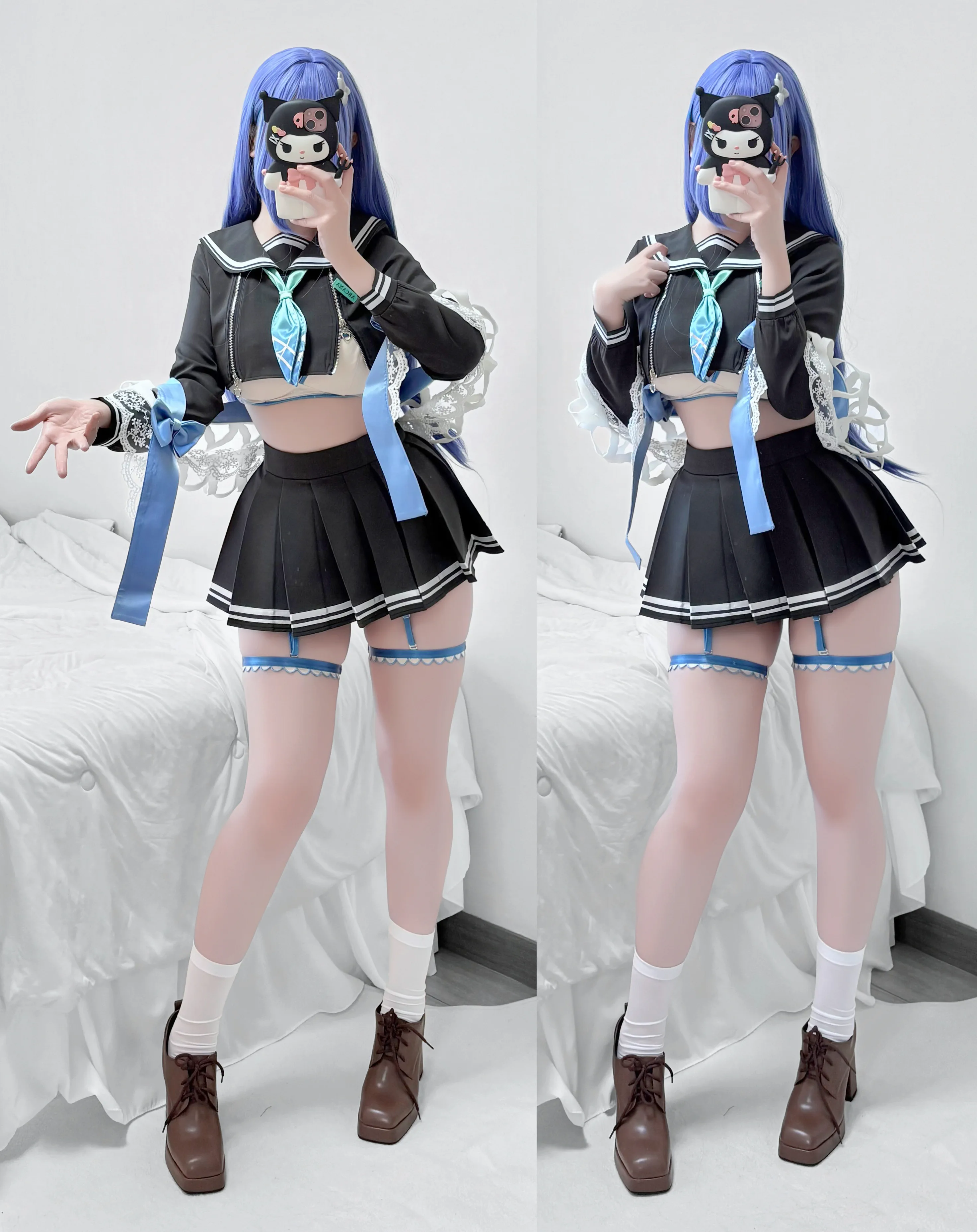 Riria cosplay Arcana, Blanc and Red Hood – NIKKE